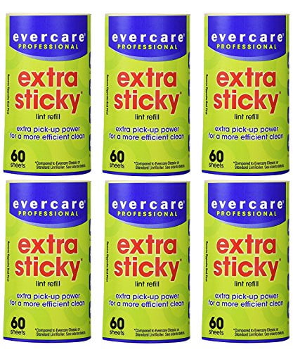 60 Sheets Each Evercare Professional 3 Pack Extra Sticky Lint Roller Remover