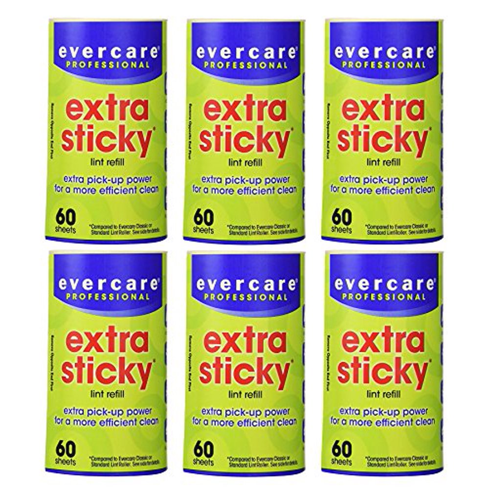Evercare EXTRA Sticky Roller REFILL (6 PACK 360 Sheets)