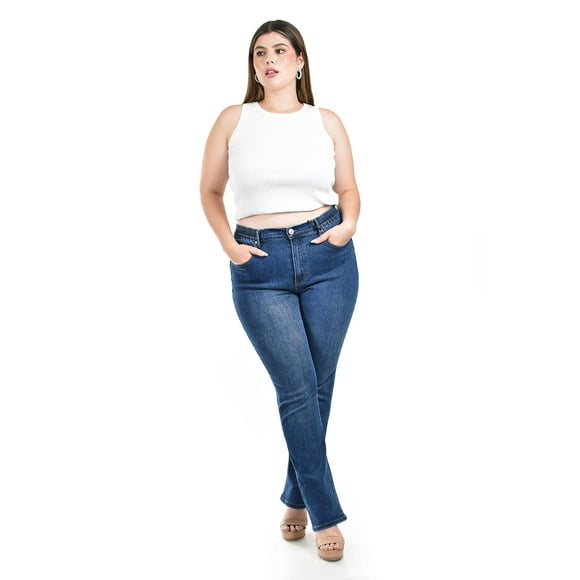 Jeans Straight Fit Roman Fashion /Tallas Extras, 0103 (Azul medio) azul 42