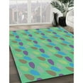 thumbnail image 3 of Ahgly Company Machine Washable Indoor Rectangle Transitional Green Area Rugs, 8' x 12', 3 of 7