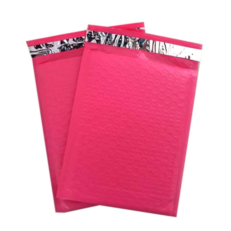 pink bubble mailing bags