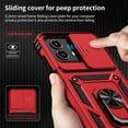 thumbnail image 3 of for Moto G 5G 2024 Case with Camera Lens Cover HD Screen Protector, 10 FT Military Grade Drop Protection, Magnetic Ring Holder Kickstand Protective Phone Case, Red, 3 of 13