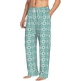 thumbnail image 2 of Uemuo Blue Print Pattern Men's Wide Leg Palazzo Lounge Pants with Pockets Light Weight Loose Comfy Casual Pajama Pants-XX-Large, 2 of 9