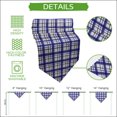 thumbnail image 5 of Vintage Plaid Table Runner Linen Burlap Table Runner 70 Inches Long Navy Blue Farmhouse Checked Stripes Dresser Scarves for Kitchen Island Coffee Dining Room Party Wedding Holiday Decoration 13"x70", 5 of 8