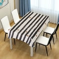 thumbnail image 4 of Yayeee Tablecloths 60" x 120" Rectangle Wrinkle Resistant Party Table Cover, Black Stripes, 4 of 8
