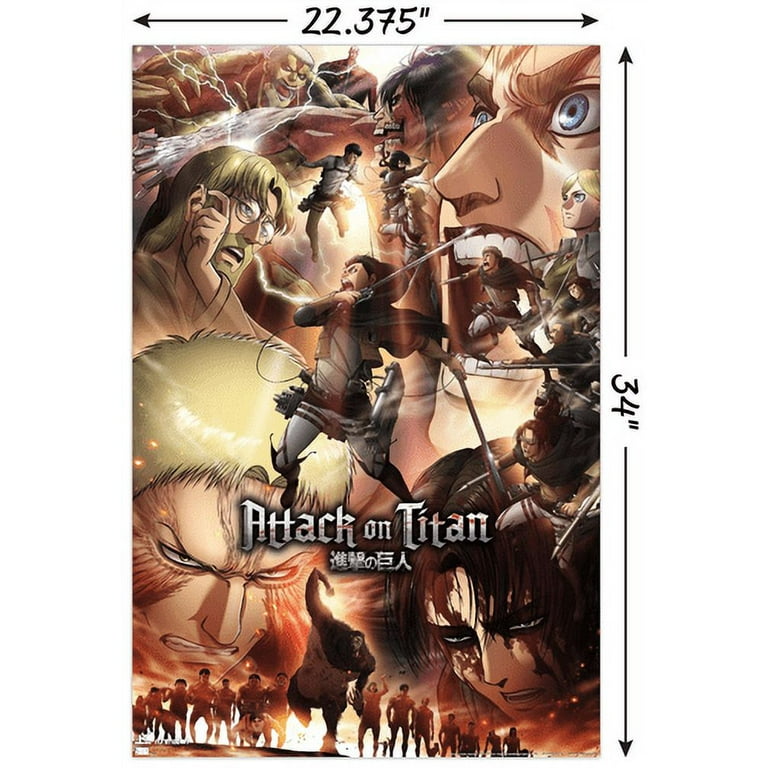 Attack on Titan: Season 3 - Key Art Wall Poster, 22.375