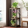 thumbnail image 4 of Support pour Plantes d'Intérieur, Coin, Haut, en Métal, Moderne, Étagère de Rangement pour Fleurs, Support pour Plantes pour Salon, Balcon, Jardin ( - Rond), 4 of 6