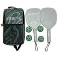 thumbnail image 4 of ZheElen Pickleball Racket Set 4 Balls and Carry Bag pickleball balls,and 1 Comfort Grip Pickleball Racquets Green, 4 of 6