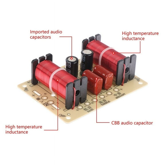 Audio Speaker Crossover Circuit 3 Way 900-4000Hz Frequency Divider Module Loudspeaker Filter Refit Kit