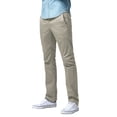 thumbnail image 1 of Pantalones chinos a juego, cónicos, 100% algodón, para hombre Apricot 32, 1 of 5