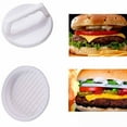 thumbnail image 4 of 5 Pieces Hamburger Press, Plastic Burger Press, Hamburger Maker Meat Press Set, 4 of 6