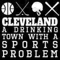 thumbnail image 3 of CafePress - Cleveland Drinking Town Sports Problem Pajamas - Women's Dark Pajamas, 3 of 4