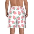 thumbnail image 3 of Naloa Strawberry Men's Beach Shorts, Surfing shorts, Swim trunks, Quick Dry Swim Trunks for Surfing Beach Fun - Large, 3 of 9