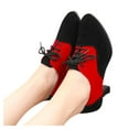 thumbnail image 3 of Chaussures Simples Antidérapantes d'Intérieur pour Femmes, Patchwork, Semelle Souple, Danse Latine, 3 of 9