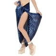thumbnail image 3 of HAPPY BAY Women's Bikini Sarong Swimwear Swim Cover up Skirt Summer Wraps Swimsuit Beach Wrap Coverups for Women Beachwear One Size Royal, Tie Dye, 3 of 6