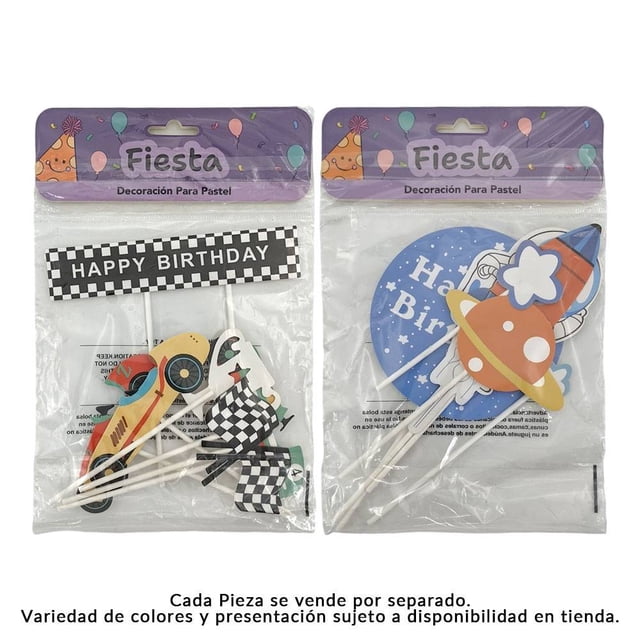 Decoración para Pastel Prichos 15 cm Varios Modelos 1 Pieza