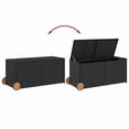 thumbnail image 4 of vidaXL Outdoor Built-in Handles 74.8 Gallon PE Rattan Deck Box with Water-resistant Bag, Black, 4 of 10