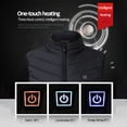 thumbnail image 3 of Oucaili Chaleco calefactable para hombres Chaqueta térmica eléctrica Capa calefactora Ropa exterior cálida para exteriores, 3 of 7