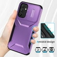 thumbnail image 5 of Dteck Case for Samsung Galaxy S24,Shockproof TPU+PC Armor Case Slide Lens Protection Cover for Galaxy S24,Purple, 5 of 7