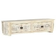 thumbnail image 2 of vidaXL TV Stand White 55.1"x11.8"x13.8" Solid Wood Mango, 2 of 10