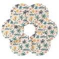 thumbnail image 2 of Haosy Set of 6 Drink Woven Coaster with Holder Heat Resistant Non-Slip Bar Coasters 4 Inches Palm Trees Shells Wave, 2 of 7