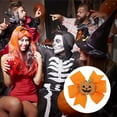 thumbnail image 3 of Unique Bargains 1 Pc Duckbill Clip Halloween Cute Bow Hair Clip for Women Orange, 3 of 5