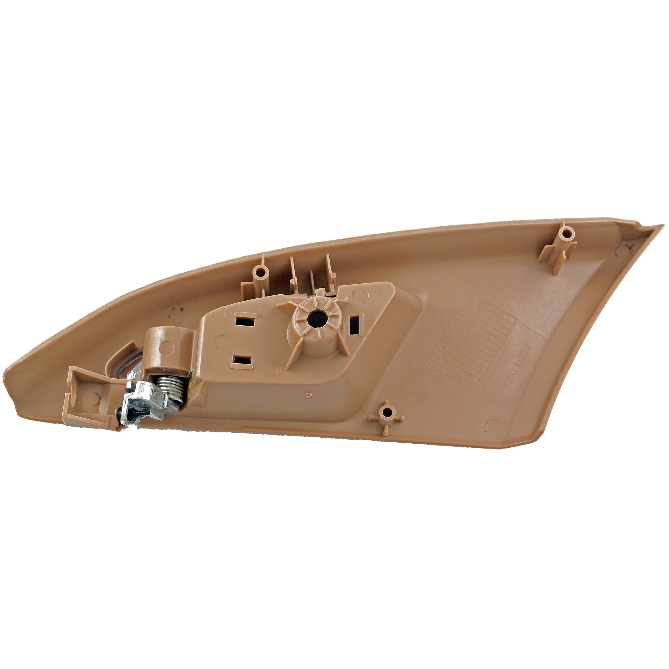 Dorman 82526 Front Passenger Side Interior Door Handle for Specific Cadillac Models, Chrome Lever; Beige Housing