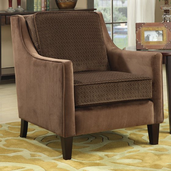 Coaster BasketWeave Accent Chair, Brown