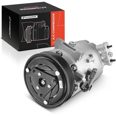 A-Premium A/C Compressor With Clutch – Compatible With Buick, Chevy, Pontiac, GMC (V5, PAG100 Oil, R134a)