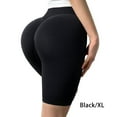 thumbnail image 2 of Qarigey Gimnasio Mujeres Poliéster Pantalones cortos Niñas Entrenamiento Cintura alta Levantamiento de glúteos Deportes Pantalones cortos Type2 NO2, 2 of 6