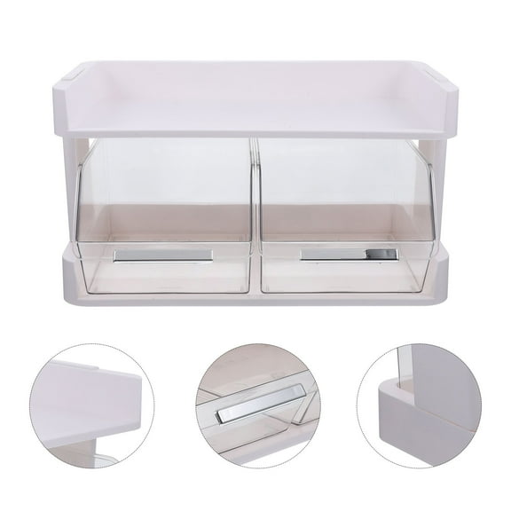 WHAMVOX   Tea Bag Organizer 2 Tier Tea Holder Tea Bag Storage Rack Vertical Teabag Rack Container