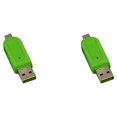 thumbnail image 4 of bedienty USB 2 .0 Memory Card Adapter Cellphone Camera TF SDHC Memory Card for Micro USB OTG Card Reader Adapter Green 2Set, 4 of 6