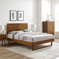 thumbnail image 1 of Modway Alana Twin Wood Platform Bed with Angular Frame in Walnut, 1 of 11