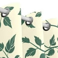 thumbnail image 3 of Leaves in Cream Black Out Curtains 84 Inch Length Curtains for Sliding Glass Doors Bedroom Living Room 2 Pack, 3 of 6