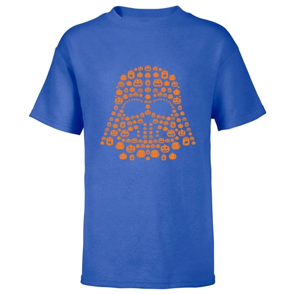 Star Wars Halloween Darth Vader Jack-o’-Lantern Pumpkins - Short Sleeve T-Shirt for Kids - Customized-Royal