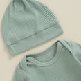 thumbnail image 4 of Hirigin Newborn Baby Boy Girl Clothes Hi I'm New Here Coming Home From Hospital Outfits Gender Neutral One Piece Romper, 4 of 5