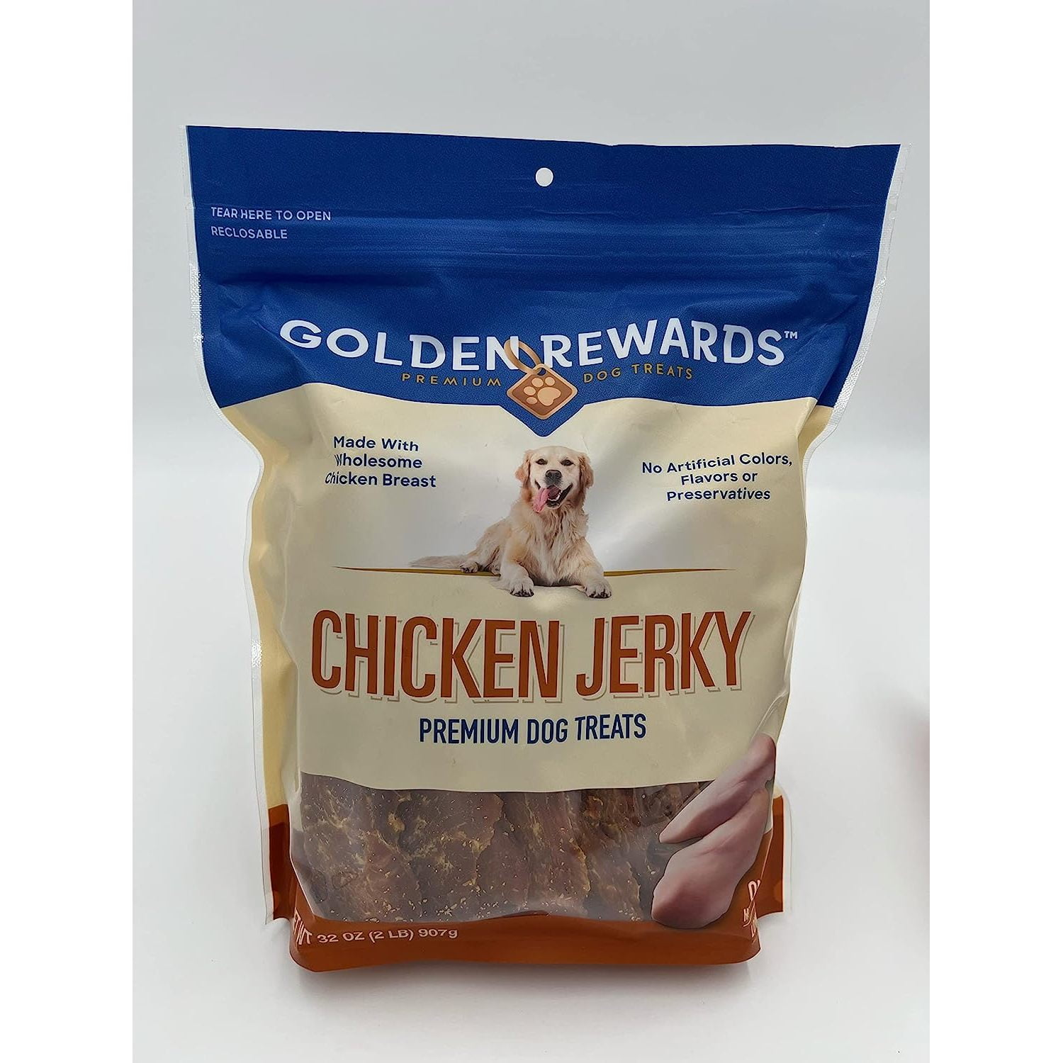 Golden Rewards Chicken Jerky Dog Treat, 32 oz