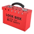 thumbnail image 3 of Caja de Seguridad DAUZ rojo con Ventana Transparente y Gestión de Grupos, 3 of 9