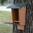 thumbnail image 5 of Outdoor Leisure Products,  Model GM22TGC Blue Bird House, Made of High Density Poly Resin, Finished in Turf Green and Cedar, Post or Wall Mount, 5 of 6