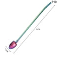 thumbnail image 1 of 2In1Drinking Straws Spoon Creative Stainless Steel Reusable Drinking Straw Watermelon Spoon Bar Milk Coffee Stirring Tool 10, 1 of 6