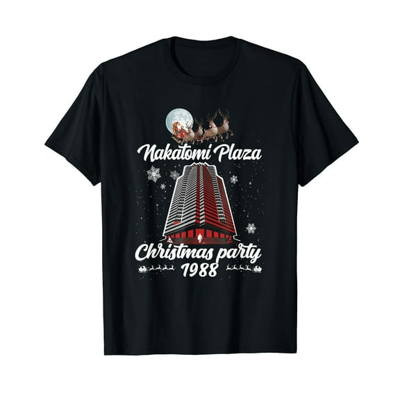 Nakatomi_Plaza 1988 Christmas Party Black T-Shirt