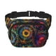 thumbnail image 1 of Fotbe Mandala Colorful Cangurera Cuadrada con Estampado de Doble Capa, Bolsa de Cintura Ajustable Mini para Hombres y Mujeres, 1 of 9