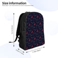 thumbnail image 4 of Honeii Christmas Deer Print Laptop Backpack for Work, College, Travel, Daily Backpacks for Men Women, Sport Rucksack,Computer Bag, 4 of 8