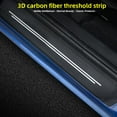 thumbnail image 4 of 4 PCS Carbon Fiber Car Door Sill Protection Strip Sticker Tough, 4 of 9