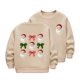thumbnail image 2 of Cowsor Girls Sweatshirts Kids Cute Graphic Crewneck Pullover Tops Xmas Long Sleeve Holiday Shirts, 2 of 5