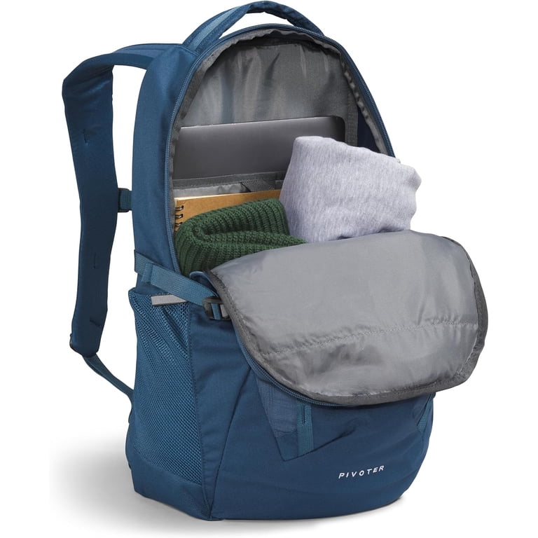 The North Face Pivoter Everyday Laptop Backpack - NPF, Shady Blue