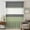 Gray Dark Green, variant on Black Morocco Sheer Curtains 63 Inches Long, Grey Striped Middle Century Patterned Light Filering Curtains, Breathable Simi Curtain Privacy Drapes for Living Room Bedroom Lightweight Window Treatment