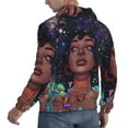 thumbnail image 6 of Sigee Cosmic Garden Woman Portrait for Men's Pullover Hoodie Sweatshirts Adult Casual Long Sleeve Sweatshirts ,Sizes S-4XL-Small, 6 of 7