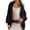 Black, variant on Womens Sweatshirt Cardigan Oversized Long Sleeve Open Front Hooded Jackets Drop Shoulder Cozy Coats
