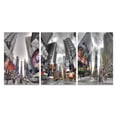 thumbnail image 3 of Chic Home Citylife 3 Piece Set Wrapped Canvas Wall Art Times Square, 3 of 4